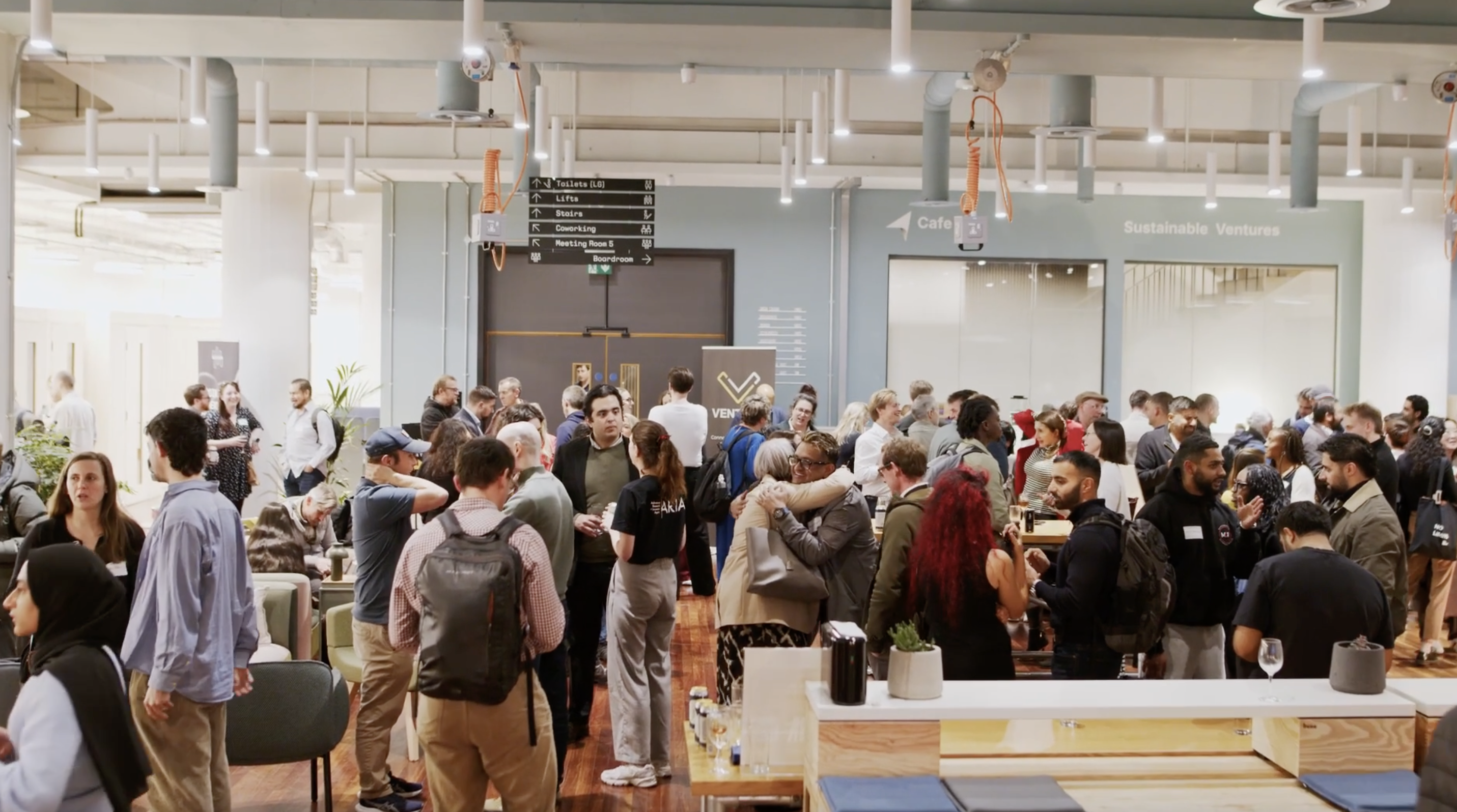 Partner connect with community at demo table